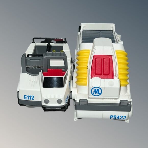 Vintage Rokenbok System RC Sweeper Vehicle & Emergency Speedster Vehicle Wirless - Picture 1 of 7